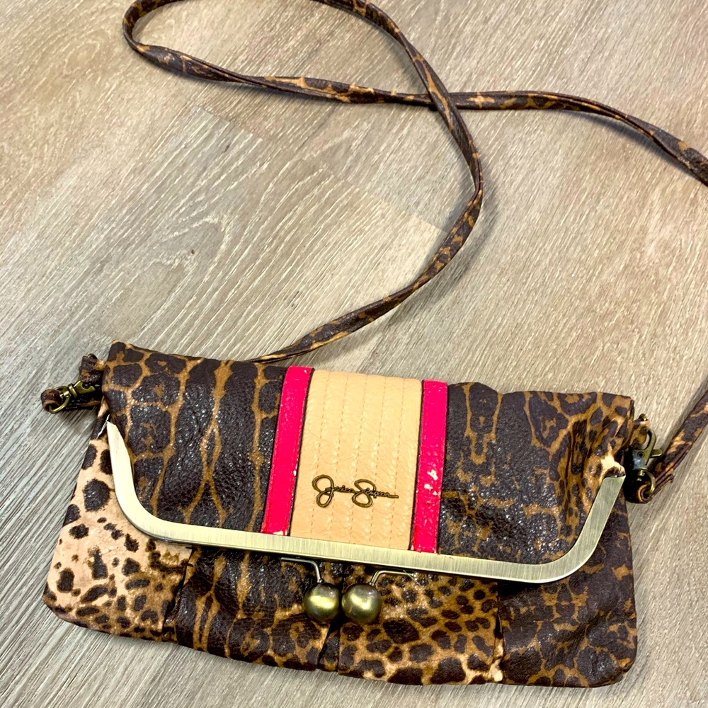 Jessica Simpson Leopard print Crossbody / Clutch